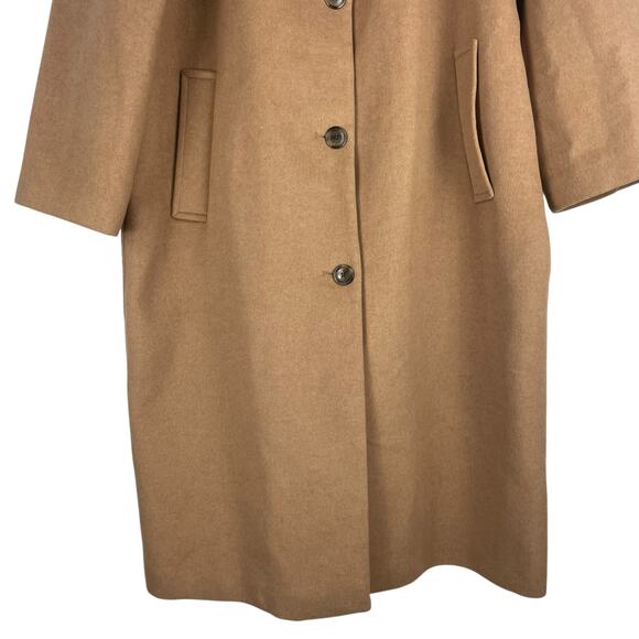 Gap Oversized Longline Wool Blend Coat Button Front Camel Tan Size XXL - Picture 6 of 12